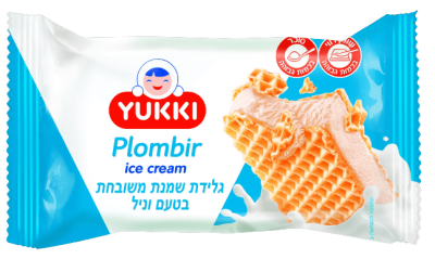 גלידת שמנת בטעם וניל סנדביץ' YUKKI